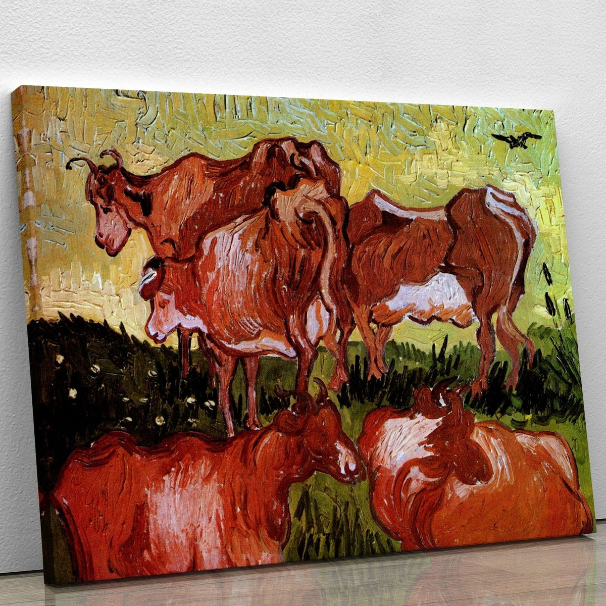 Cows After Jordaens by Van Gogh Wall Art