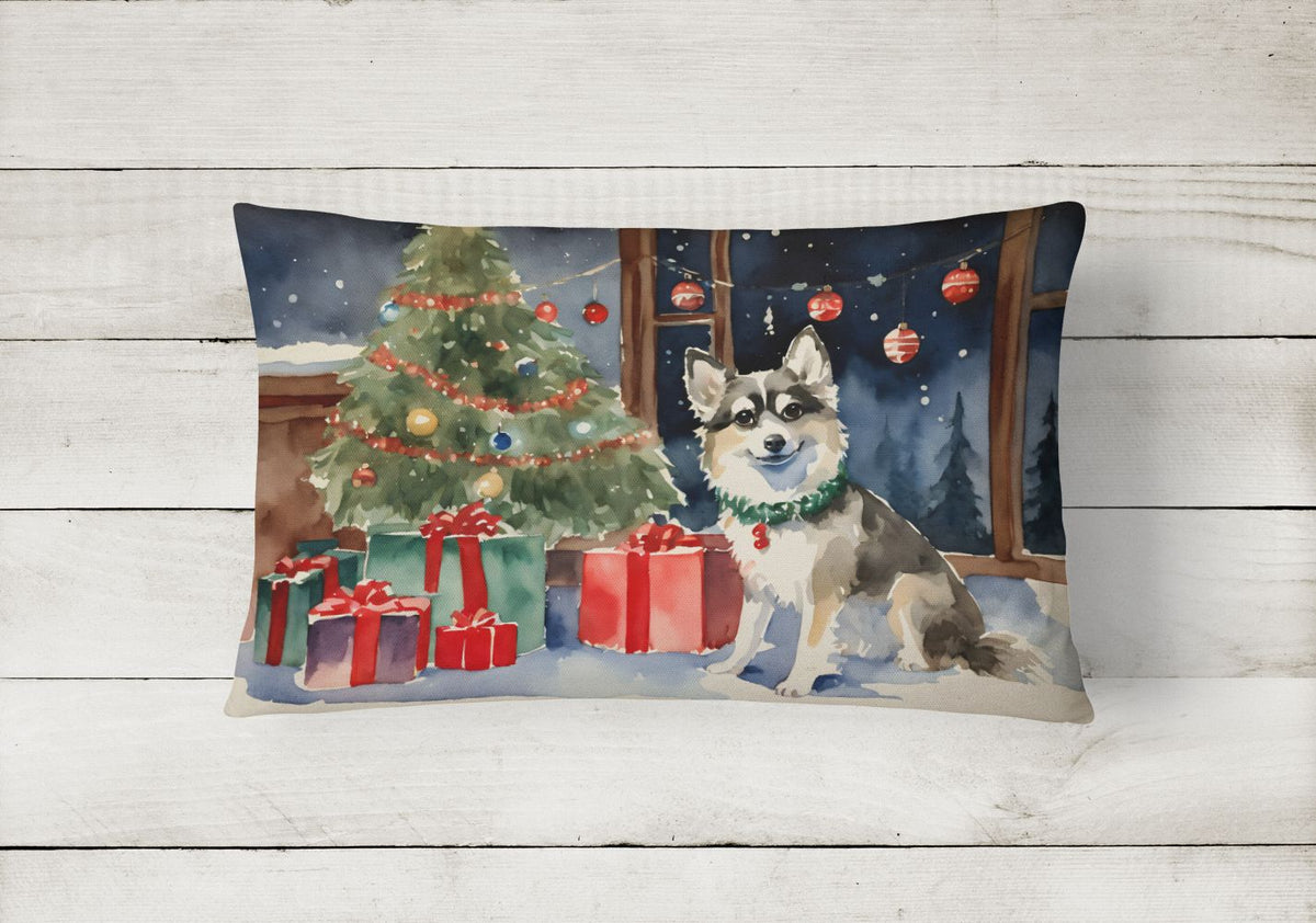 Alaskan Klee Kai Christmas Decorative Throw Pillow