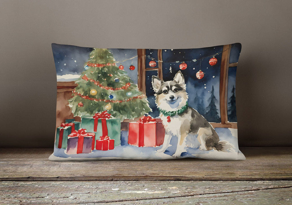 Alaskan Klee Kai Christmas Decorative Throw Pillow