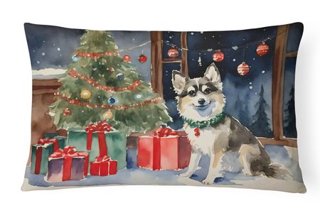 Alaskan Klee Kai Christmas Decorative Throw Pillow