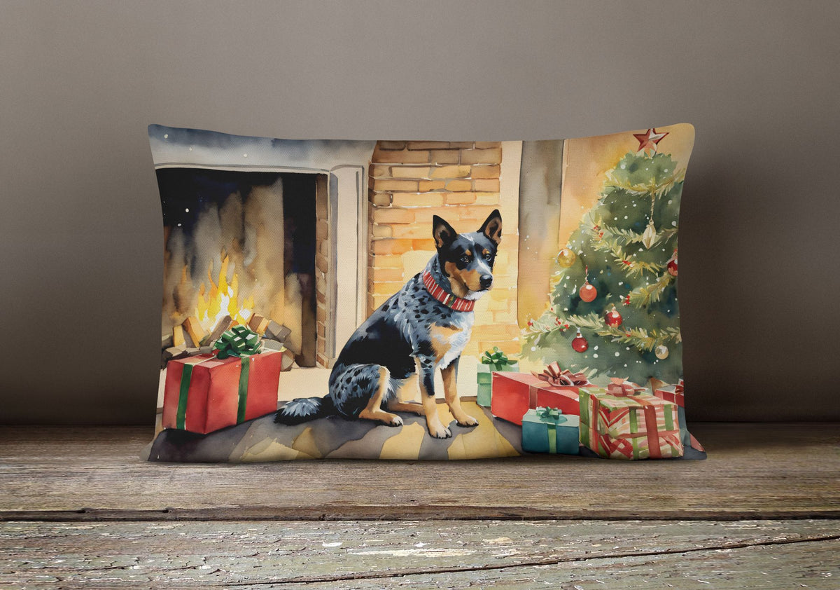 Australian Cattle Dog Christmas Throw Pillow