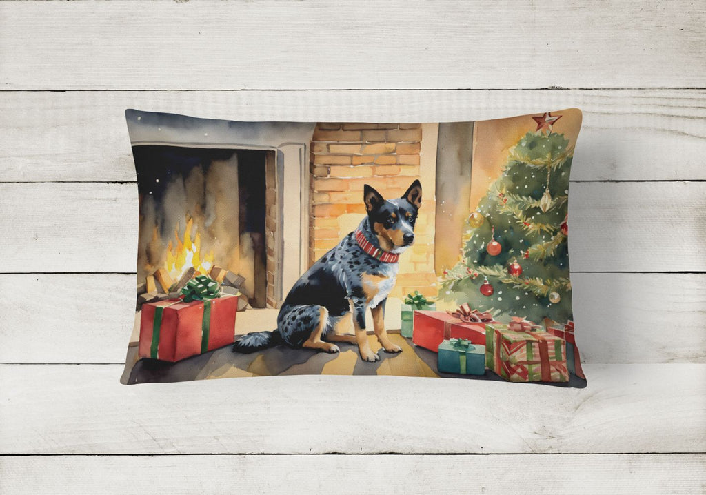 Australian Cattle Dog Christmas Throw Pillow