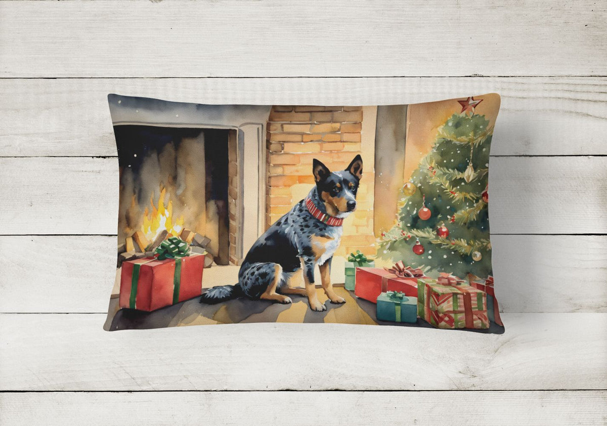 Australian Cattle Dog Christmas Throw Pillow