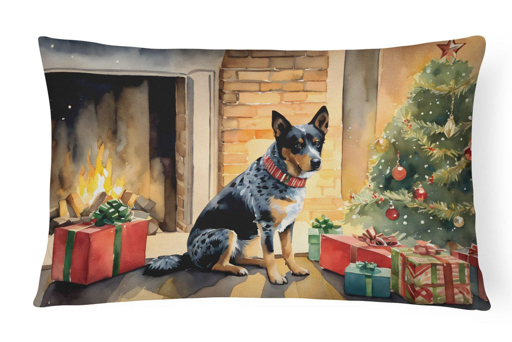 Australian Cattle Dog Christmas Throw Pillow