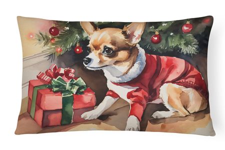 Chihuahua Christmas Pillow for Festive Seating