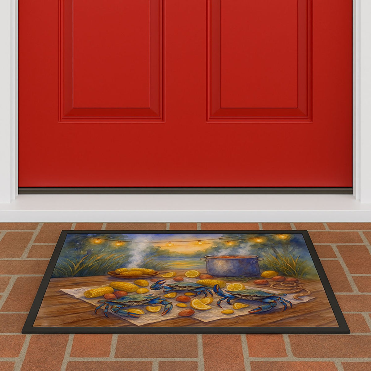 Crab Ready Indoor-Outdoor Artwork Doormat