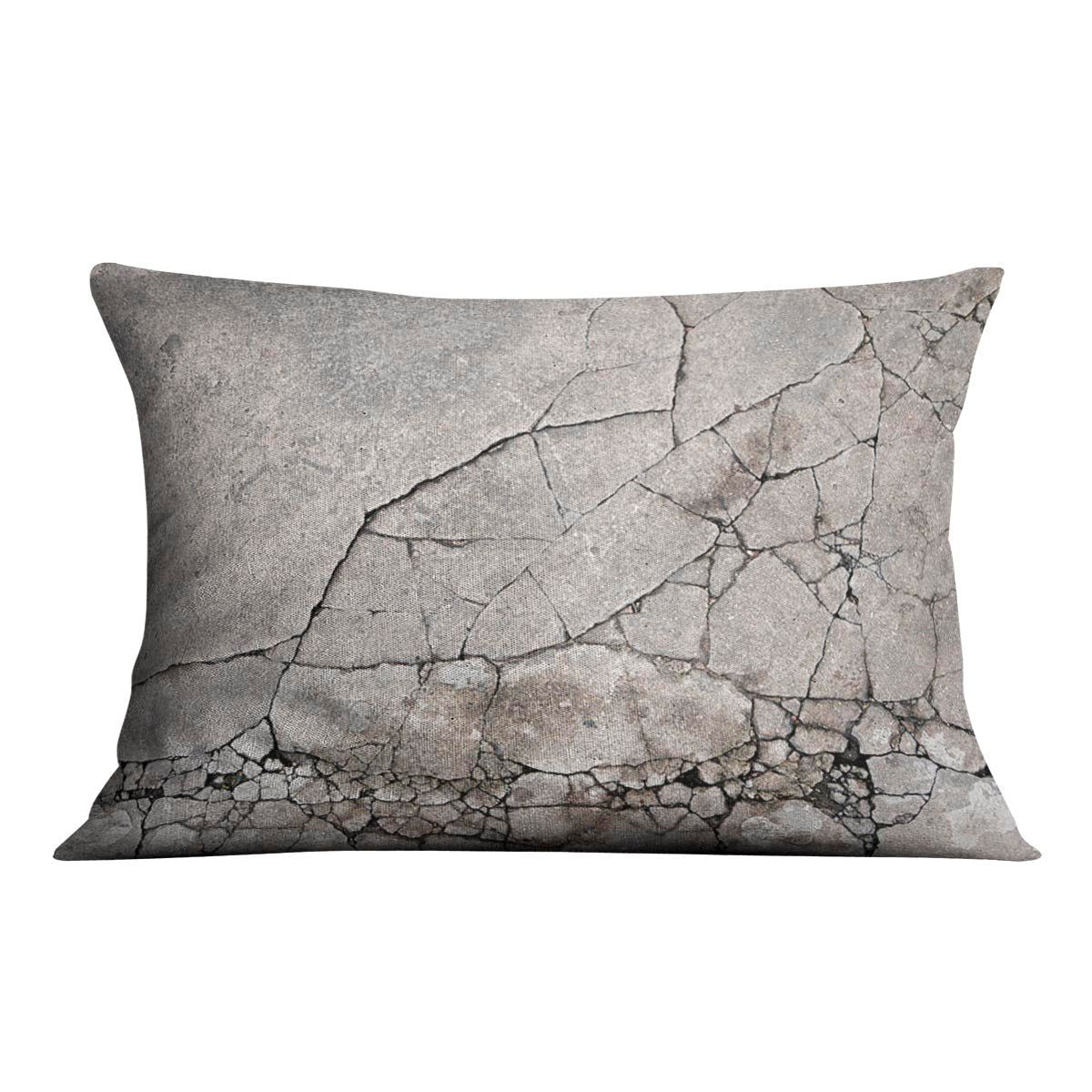 Cracked Concrete Graphic Decorative Cushion