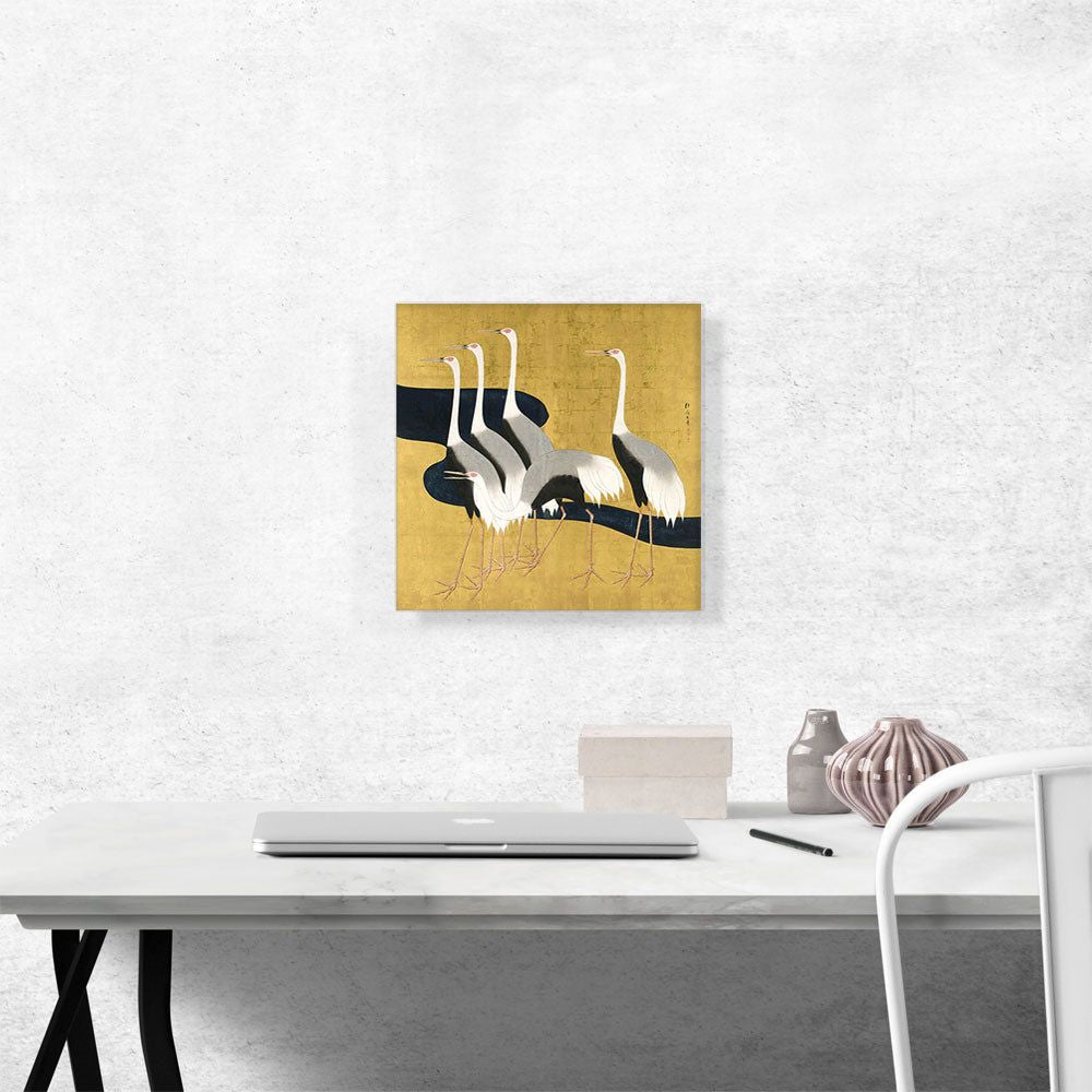 Cranes Wall Art with Vivid Printed Detail