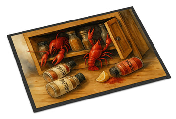 Crawfish and Spice Rack Indoor-Outdoor Doormat