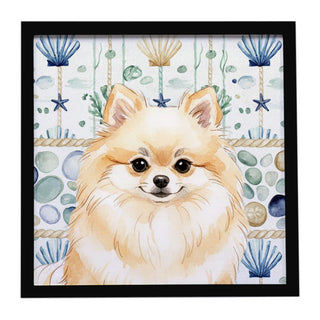 Cream Pomeranian Coastal Sea Glass Wall Art