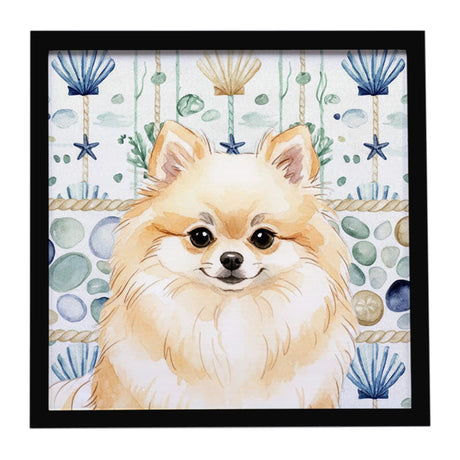 Cream Pomeranian Coastal Sea Glass Wall Art