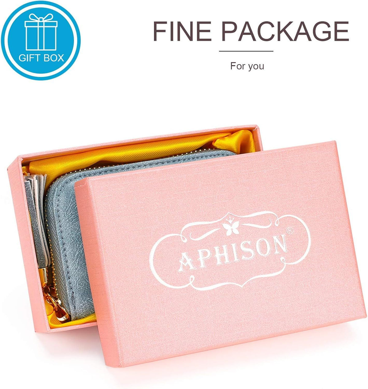 Compact Card and Cash Wallet with Keychain