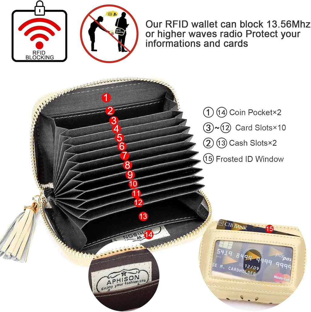 Compact Card and Cash Wallet with Keychain