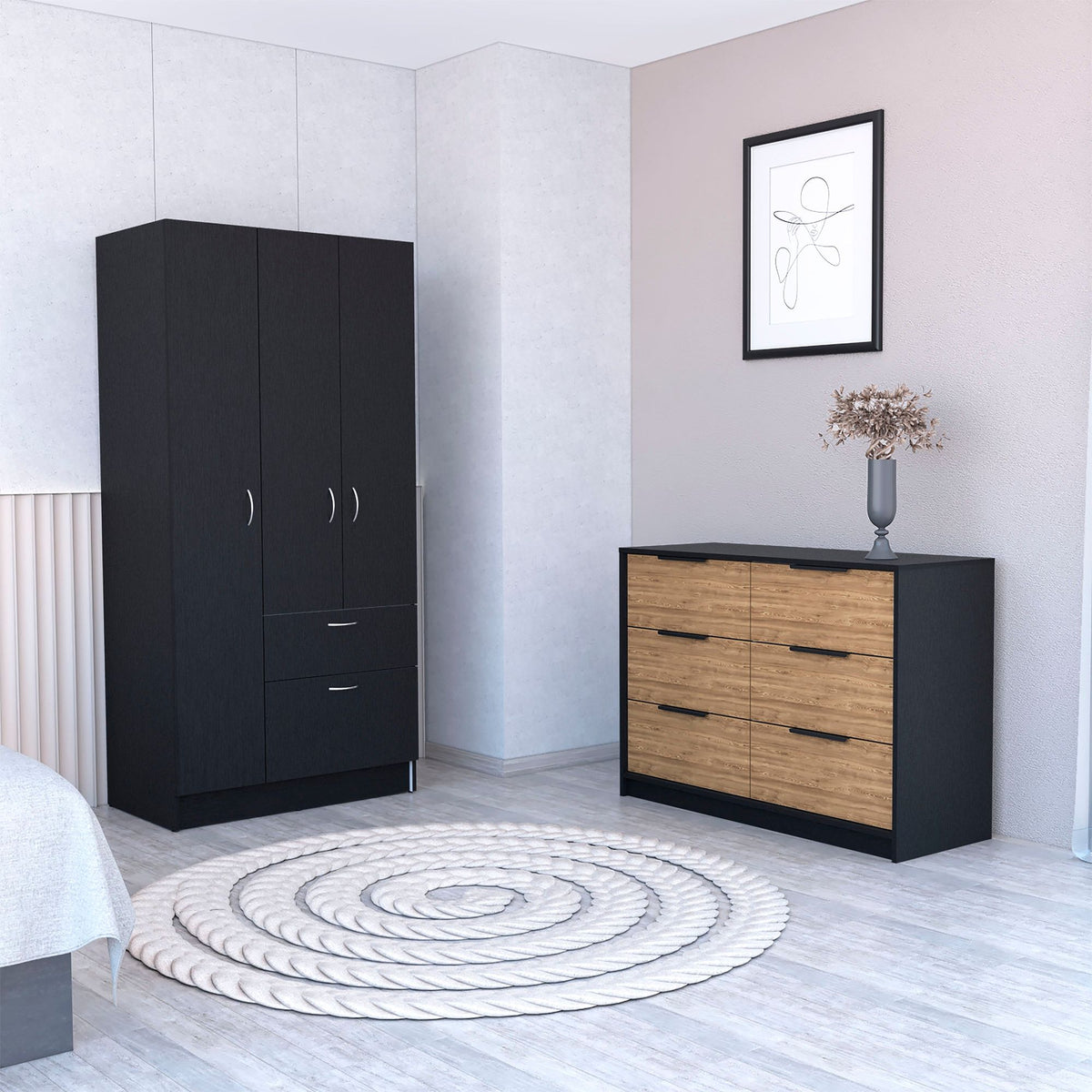 Crete Two-Piece Bedroom Storage Set