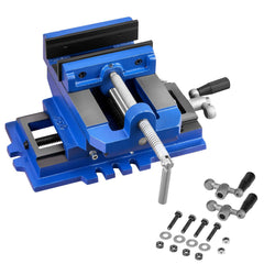 Cross Slide Drill Press Vise – 4- Jaw, X-Y Axis, Anti-Slip