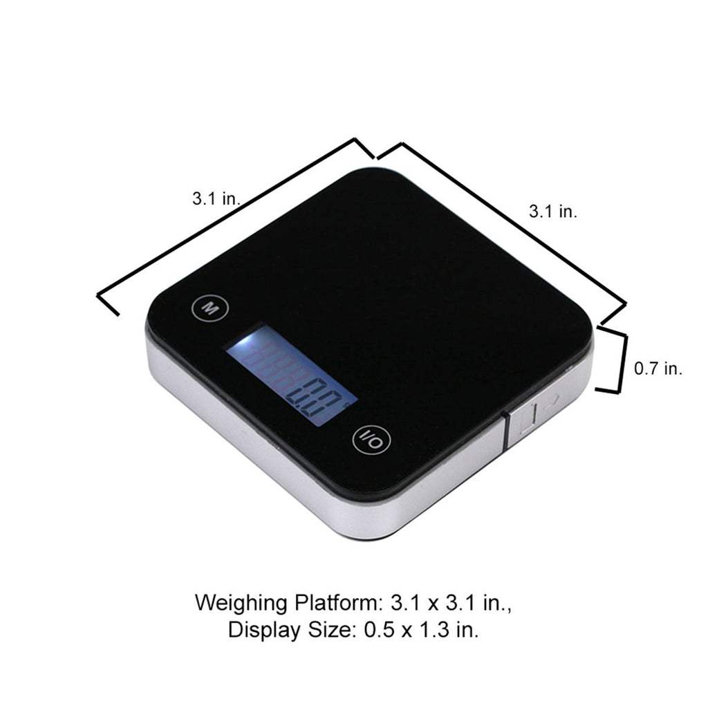 Cube1kg LED Digital Pocket Scale – Compact & Portable with Hard-Shell Case