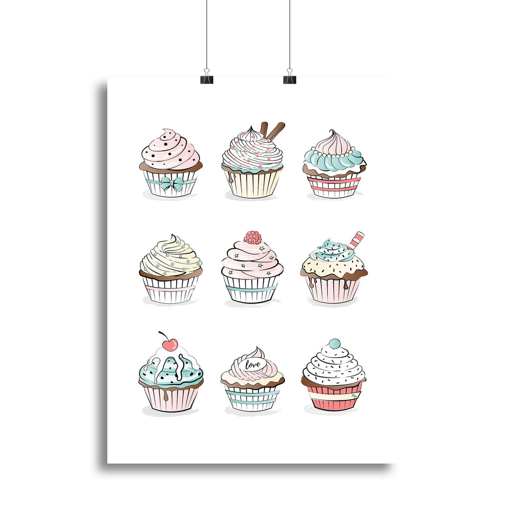 Colorful Cupcakes Wall Art