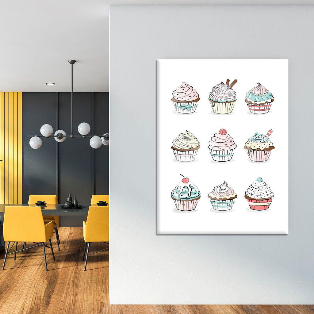 Colorful Cupcakes Wall Art