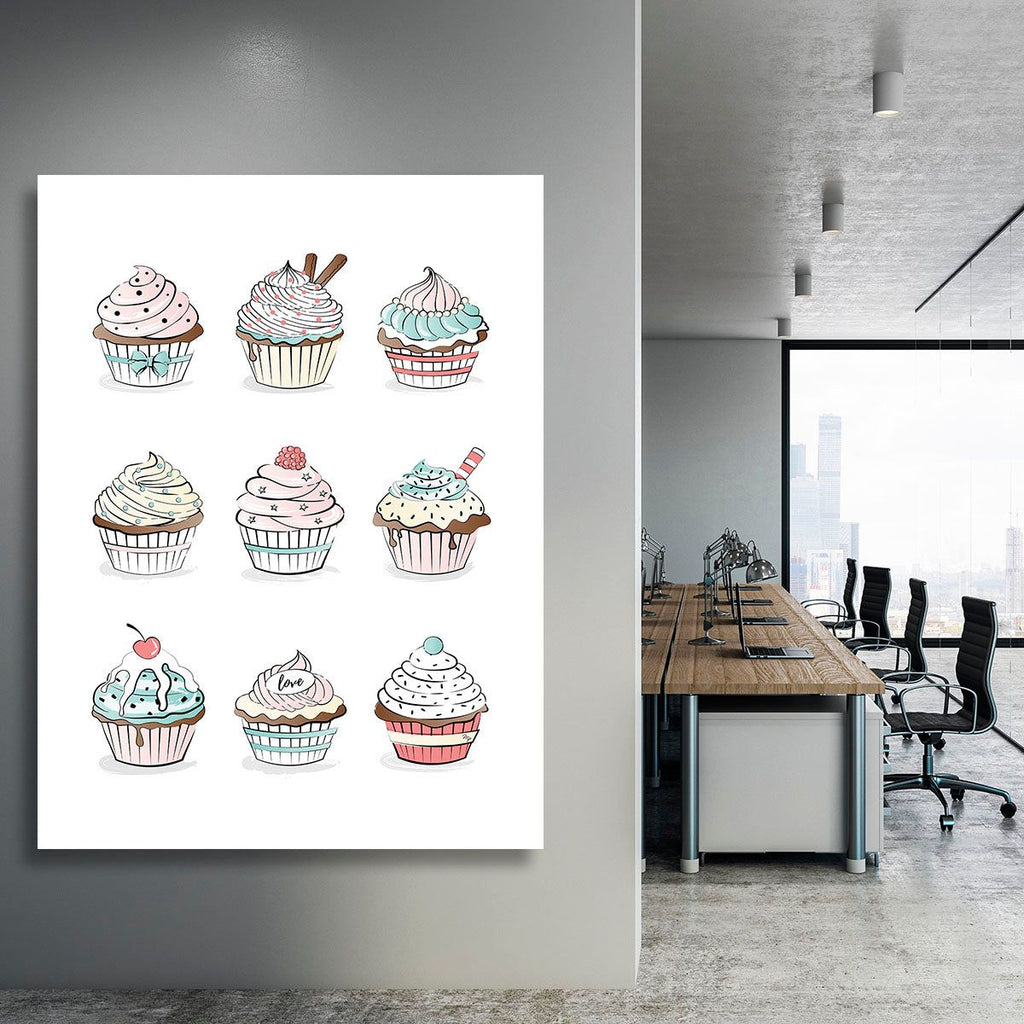 Colorful Cupcakes Wall Art