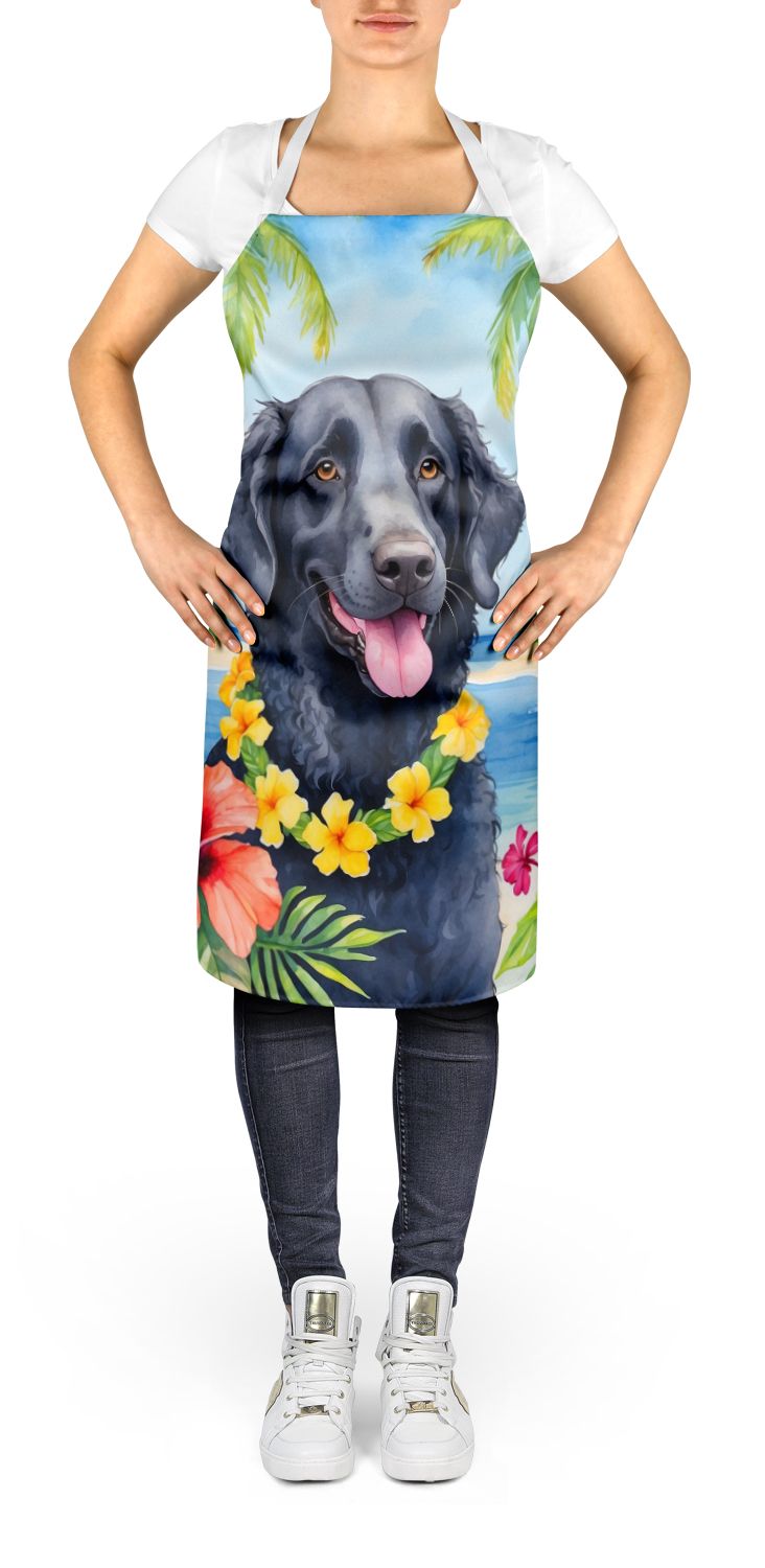 Curly-Coated Retriever Luau Bib Apron