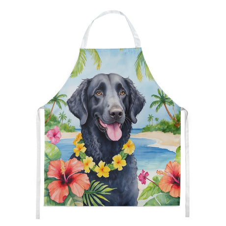 Curly-Coated Retriever Luau Bib Apron