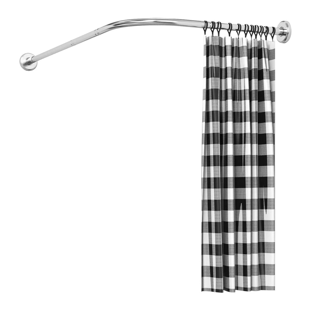 Adjustable L-Shaped Shower Curtain Rod