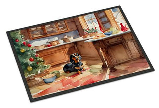Dachshund Christmas Cookies Holiday Doormat