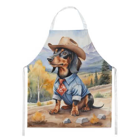 Dachshund Cowboy Welcome Bib Apron