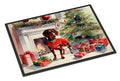 Dachshund Cozy Christmas Entry Doormat