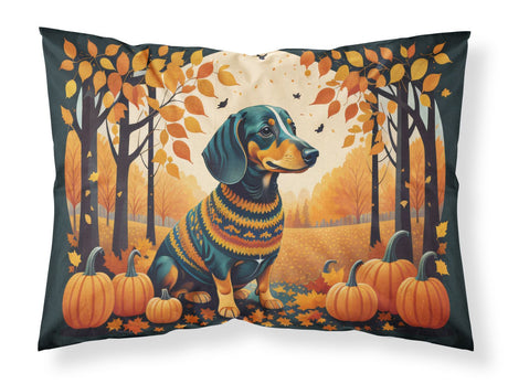Dachshund Fall Standard Pillowcase Lightweight Super Soft Easy Care Decorative Artwork
