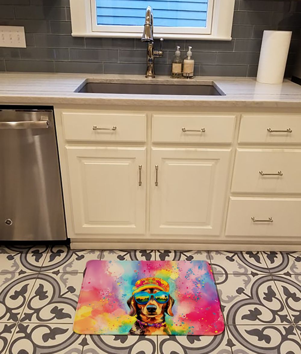 Dachshund Hippie Dawg Memory Foam Mat
