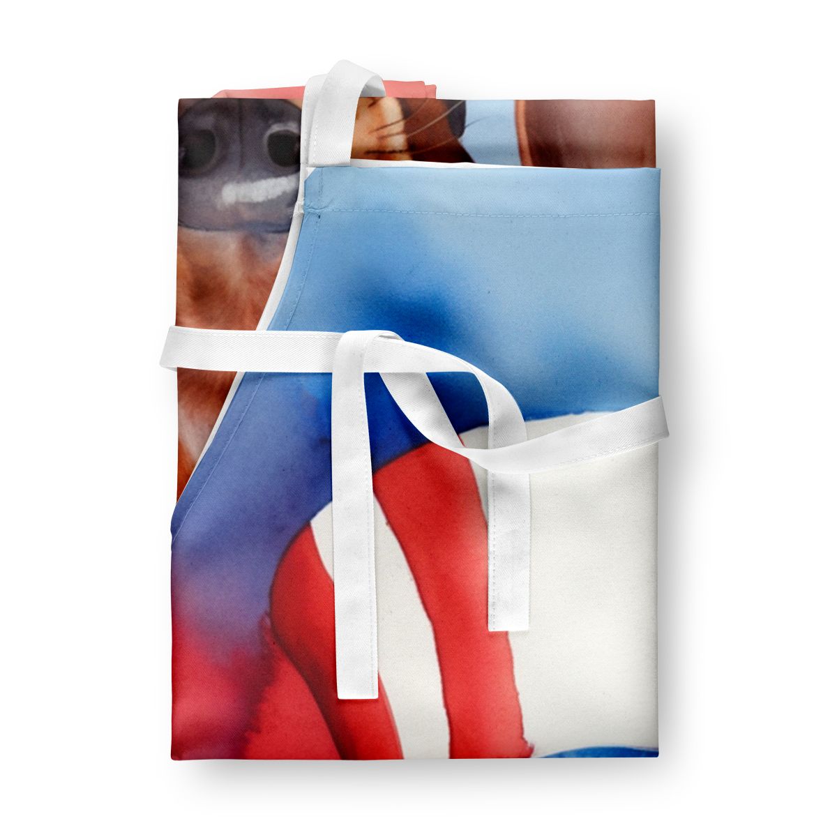 Patriotic Dachshund Bib Apron for Kitchen and Crafts