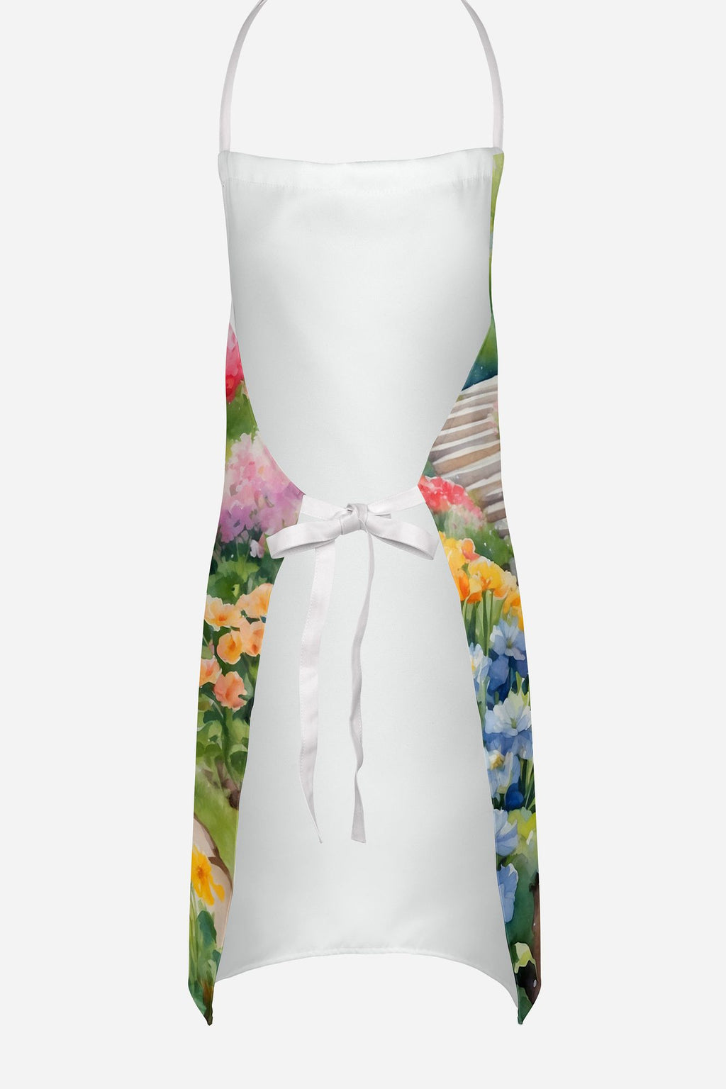 Dachshund Spring Path Bib Apron