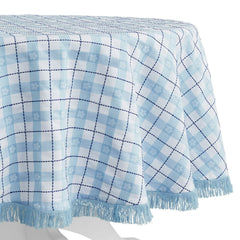 Daisy Woven Fabric Tablecloth – Classic Pattern in Cheerful Colors