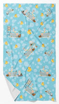 Dalmatian in Bathtub Plush Bath Towel