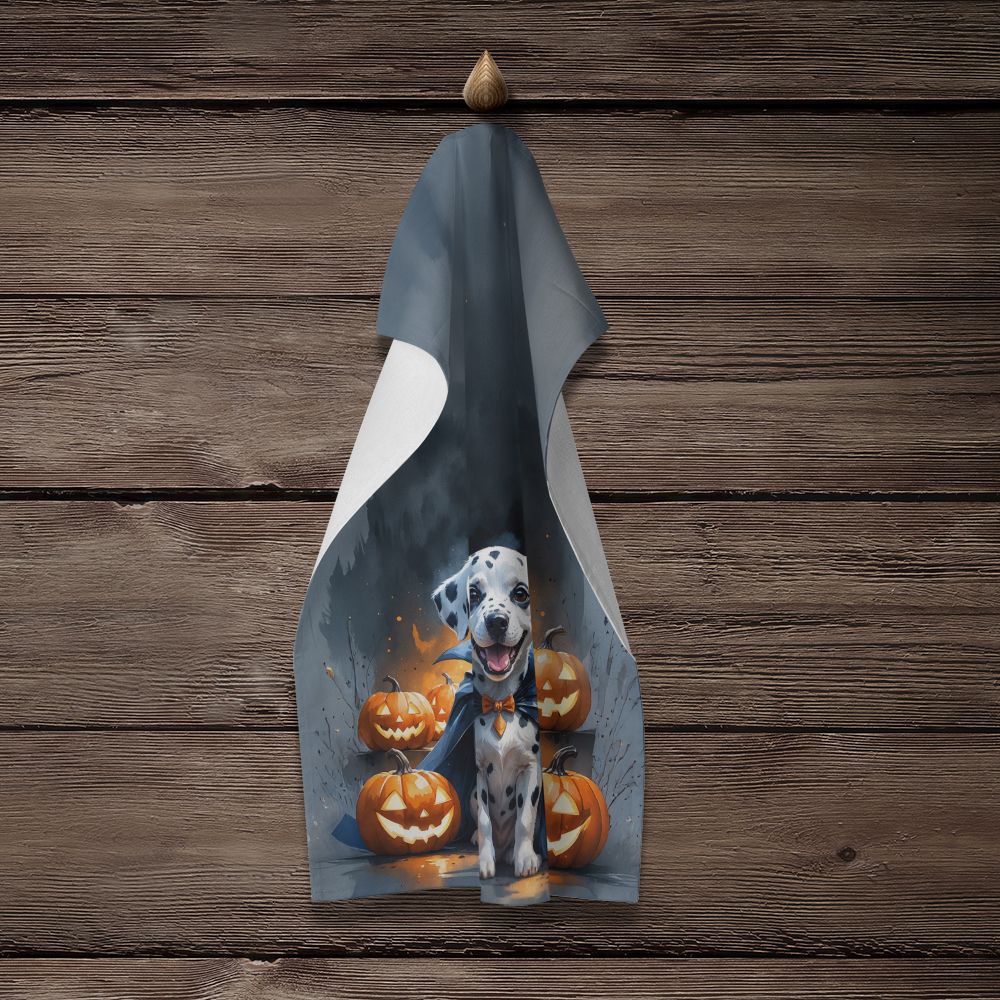 Dalmatian Puppy Halloween Kitchen Towel