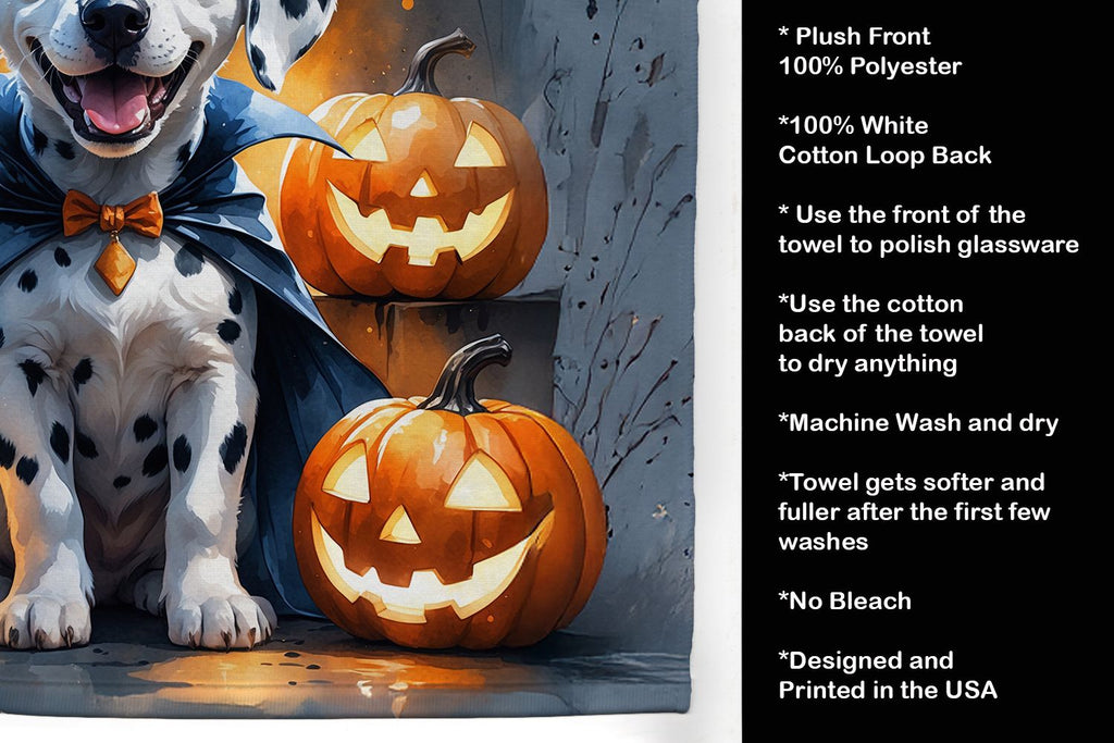Dalmatian Puppy Halloween Kitchen Towel