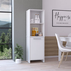 Danforth Pantry Cabinet with Open Shelves and Soft-Close Storage