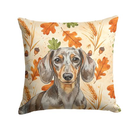 Dapple Dachshund Heirloom Fall Throw Pillow