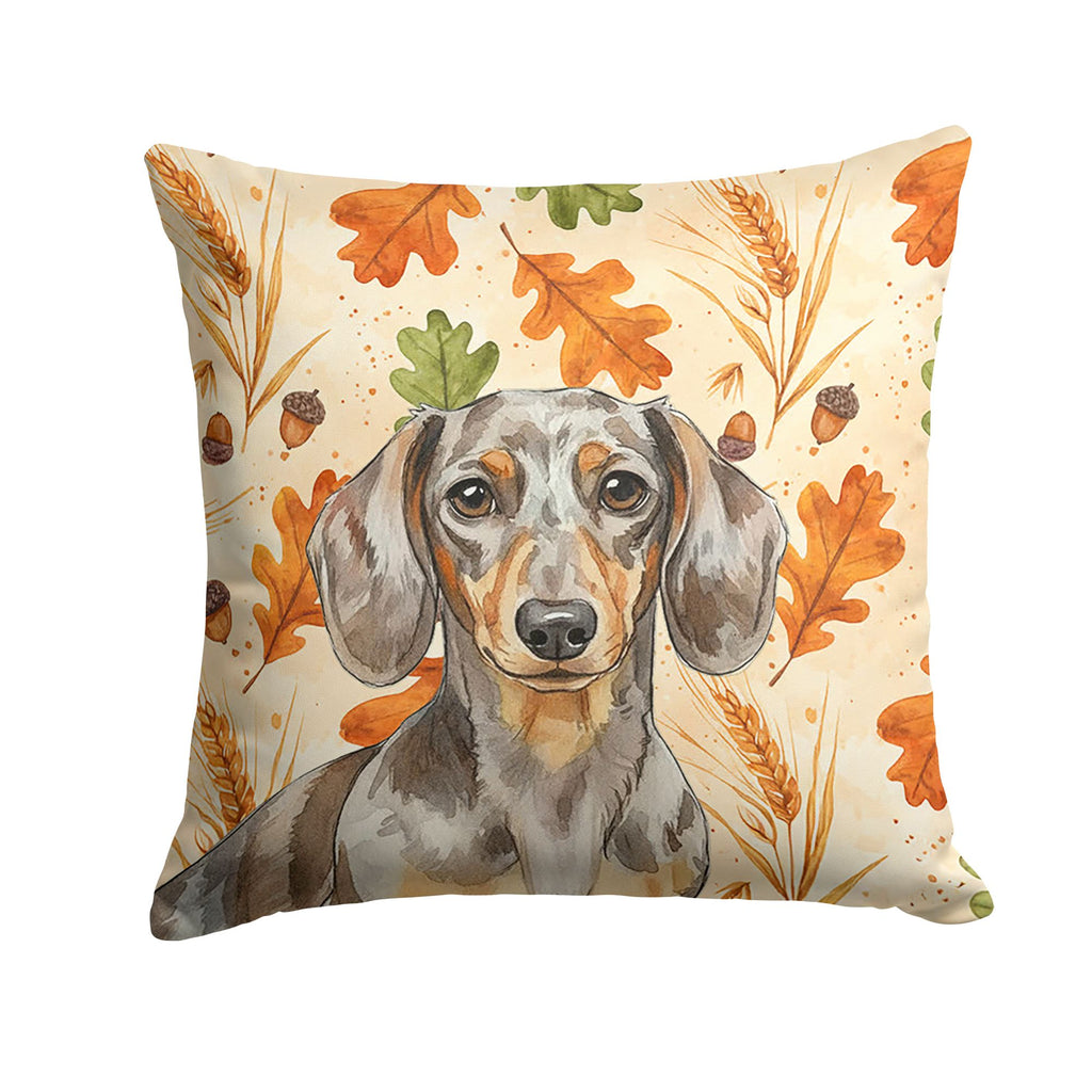 Dapple Dachshund Heirloom Fall Throw Pillow