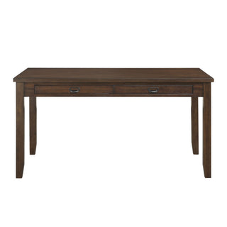 Dark Cherry Finish Dining Table with 4 Drawers 1pc Transitional Style Wooden Funiture