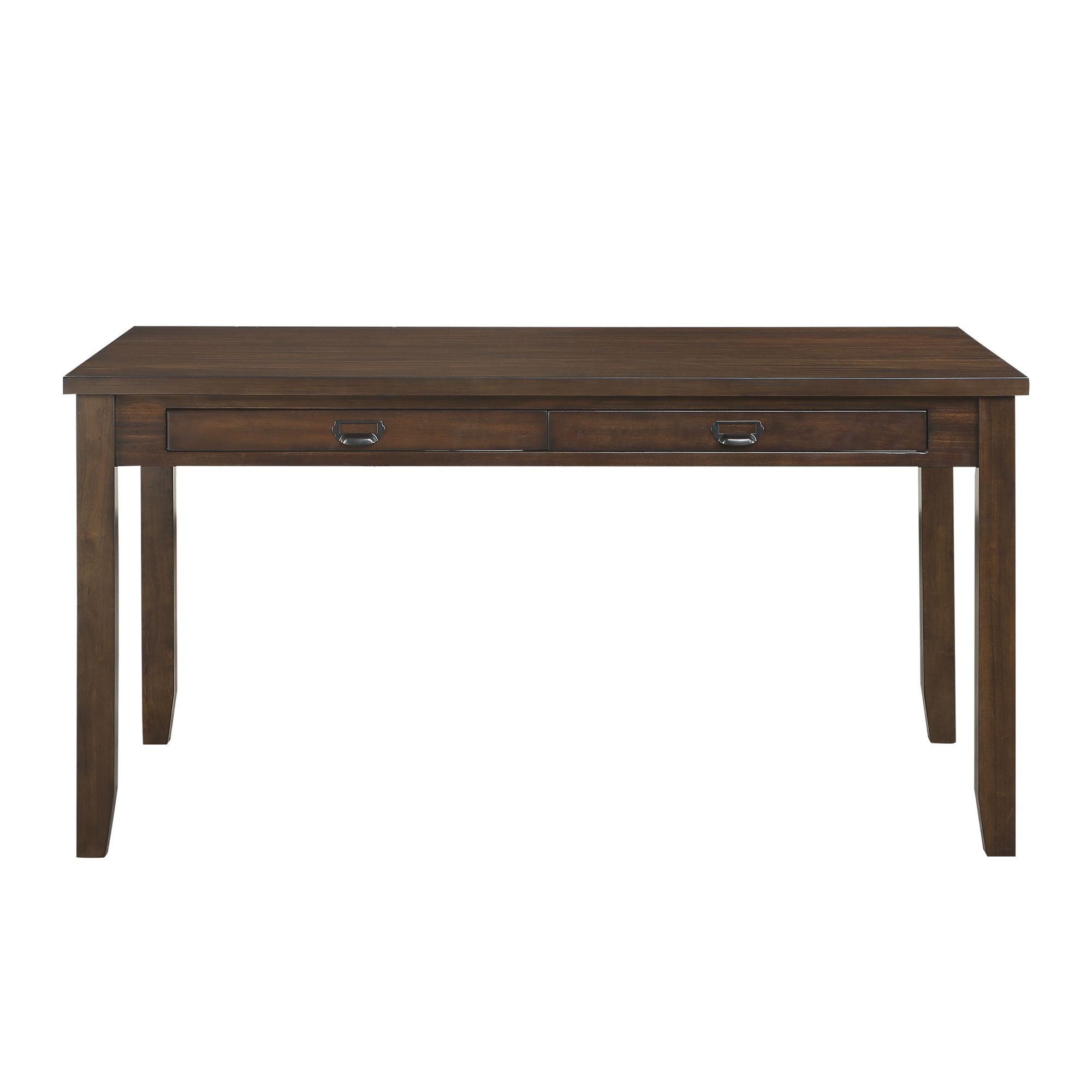 Dark Cherry Finish Dining Table with 4 Drawers 1pc Transitional Style Wooden Funiture