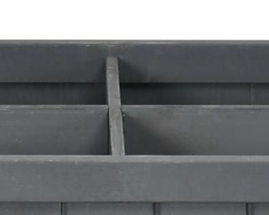 Dark Gray Elevated Garden Bed with Eight Planting Sections