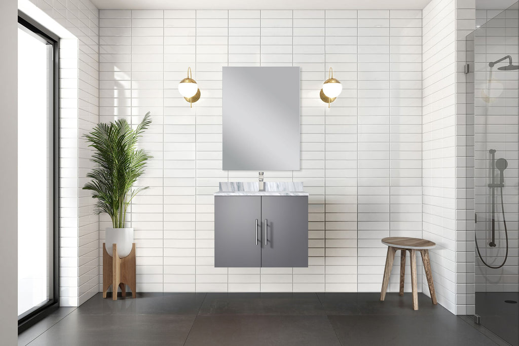 Dark Gray Vanity with Soft-Close Storage