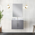 Dark Gray Vanity with Soft-Close Storage