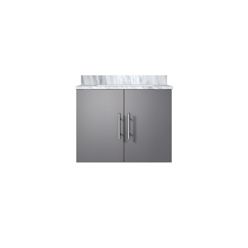 Dark Gray Vanity with Soft-Close Storage