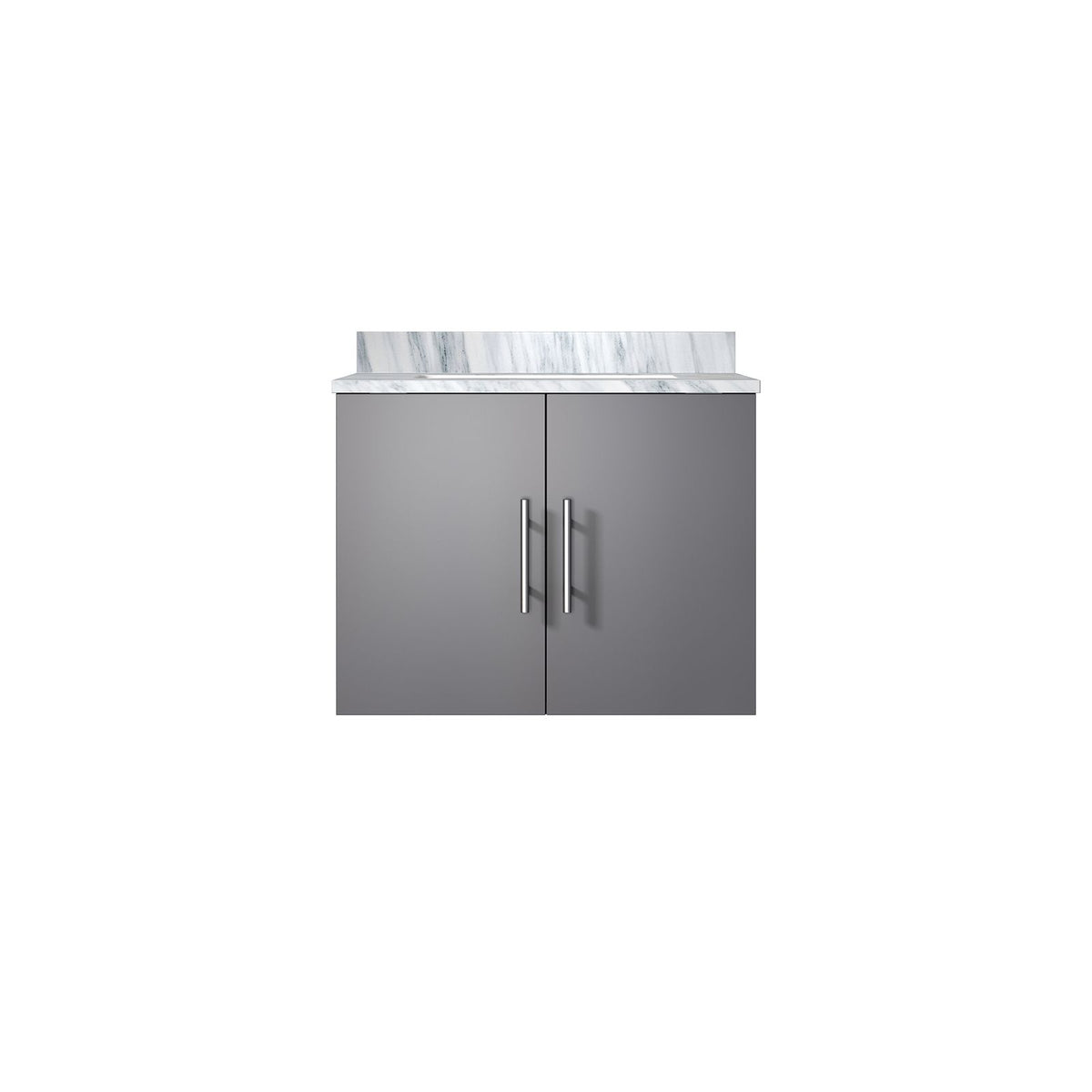 Dark Gray Vanity with Soft-Close Storage