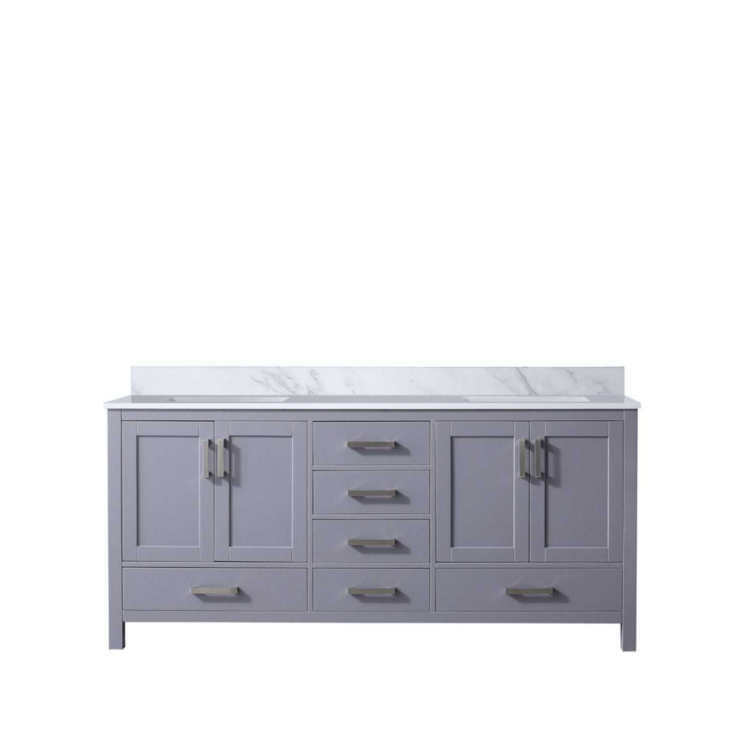 Dark Grey Double Bath Vanity with Soft Close Doors and Ample Storage