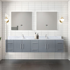 Double Bath Vanity with Ample Storage and Carrara Marble Top