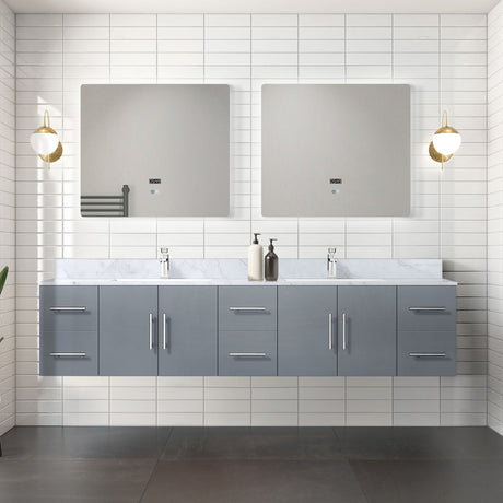 Double Bath Vanity with Ample Storage and Carrara Marble Top